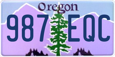 OR license plate 987EQC