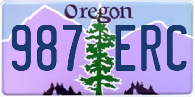 OR license plate 987ERC