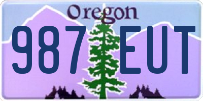 OR license plate 987EUT