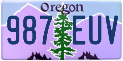 OR license plate 987EUV
