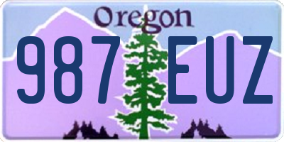 OR license plate 987EUZ