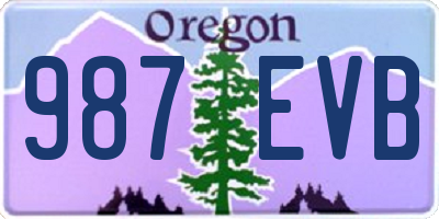 OR license plate 987EVB
