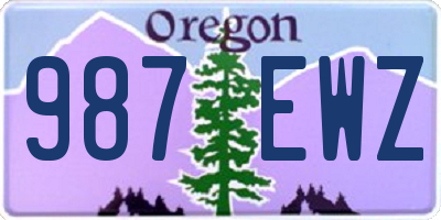 OR license plate 987EWZ