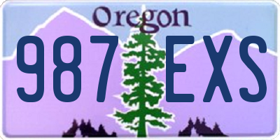 OR license plate 987EXS