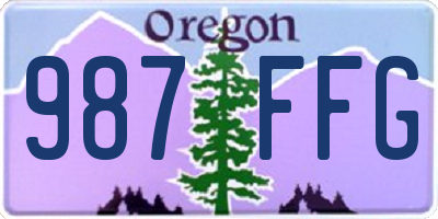 OR license plate 987FFG