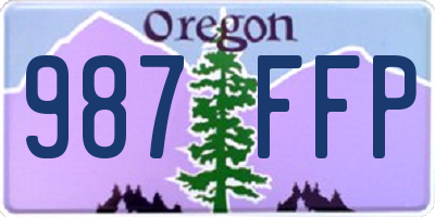 OR license plate 987FFP