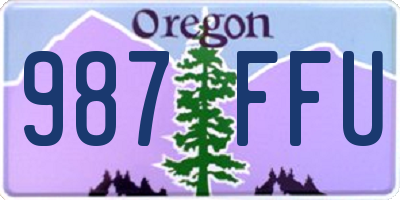 OR license plate 987FFU