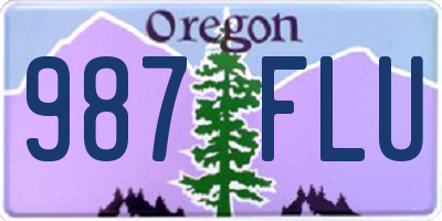 OR license plate 987FLU