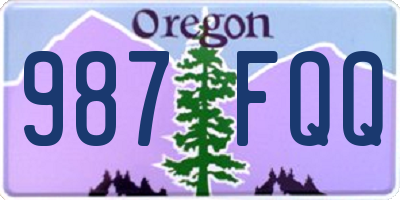 OR license plate 987FQQ