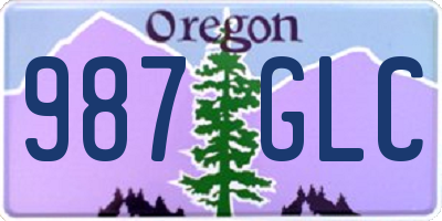 OR license plate 987GLC