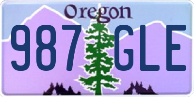 OR license plate 987GLE