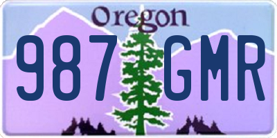 OR license plate 987GMR