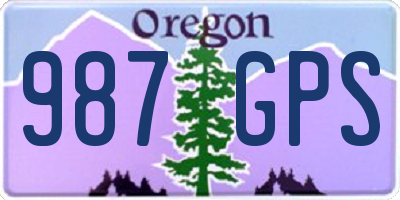 OR license plate 987GPS