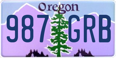 OR license plate 987GRB