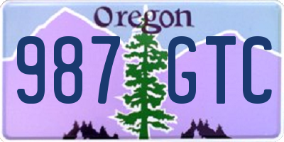 OR license plate 987GTC