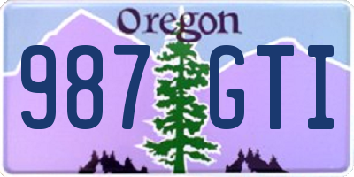 OR license plate 987GTI