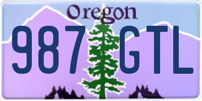 OR license plate 987GTL
