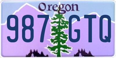 OR license plate 987GTQ
