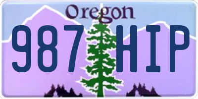 OR license plate 987HIP