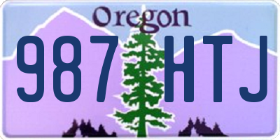 OR license plate 987HTJ