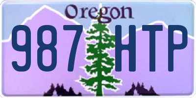OR license plate 987HTP
