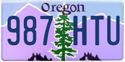 OR license plate 987HTU