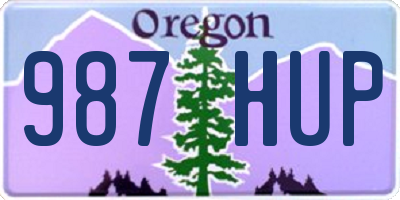 OR license plate 987HUP