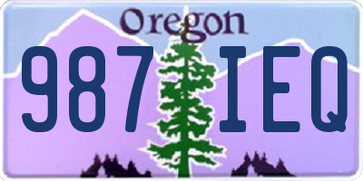 OR license plate 987IEQ