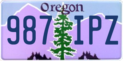 OR license plate 987IPZ