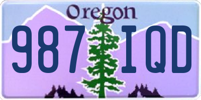 OR license plate 987IQD