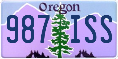OR license plate 987ISS