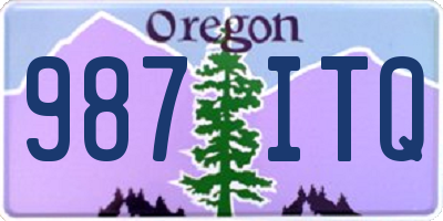 OR license plate 987ITQ