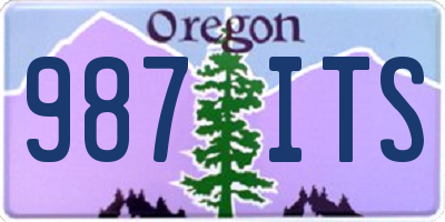 OR license plate 987ITS