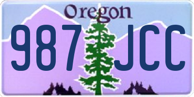 OR license plate 987JCC