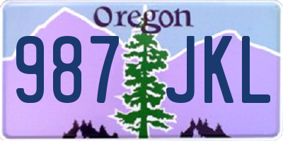 OR license plate 987JKL