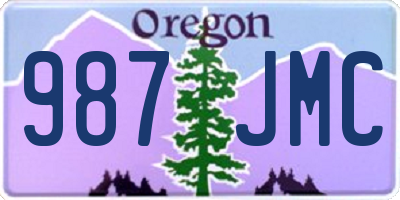 OR license plate 987JMC