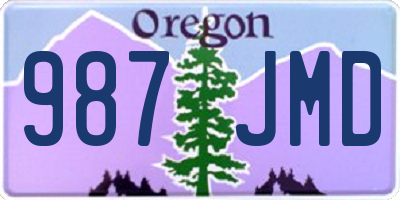 OR license plate 987JMD