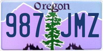 OR license plate 987JMZ