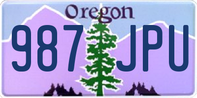 OR license plate 987JPU