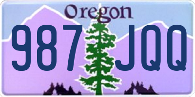 OR license plate 987JQQ