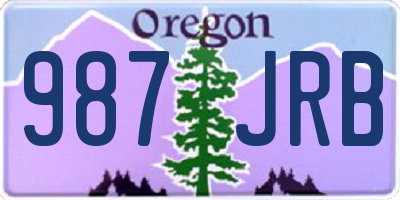 OR license plate 987JRB