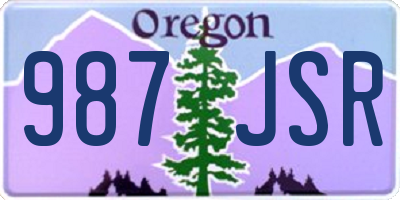 OR license plate 987JSR