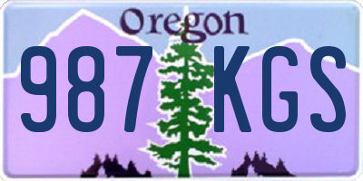 OR license plate 987KGS