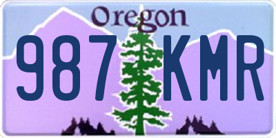 OR license plate 987KMR