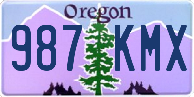 OR license plate 987KMX