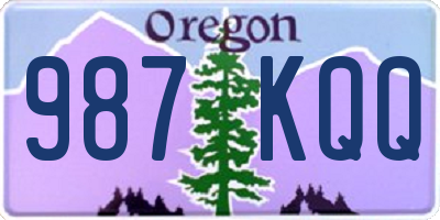 OR license plate 987KQQ