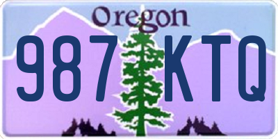 OR license plate 987KTQ