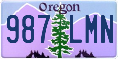 OR license plate 987LMN
