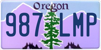 OR license plate 987LMP