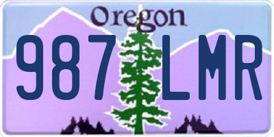 OR license plate 987LMR